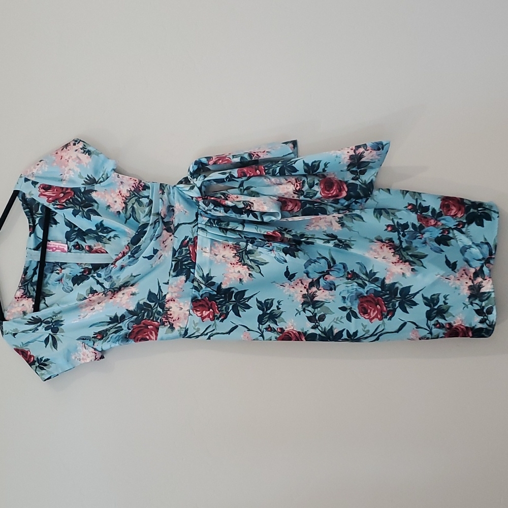 Pinup Couture dress large blue